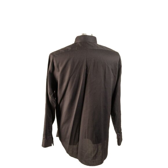 Calvin‎ Klein Mens Steel Slim-Fit Herringbone Black Size Large 16 32/33 - Picture 7 of 8